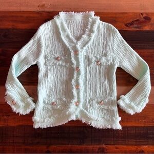 Mint green jacket small